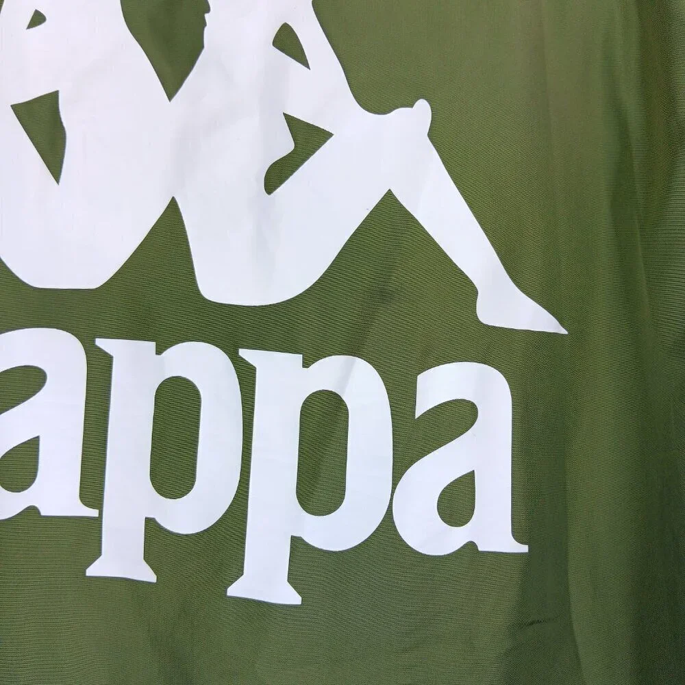 KAPPA THE 222 BANDA BZALMO BOMBER PUFFER JACKET GREEN SIZE M OUTDOOR WINDBREAKER